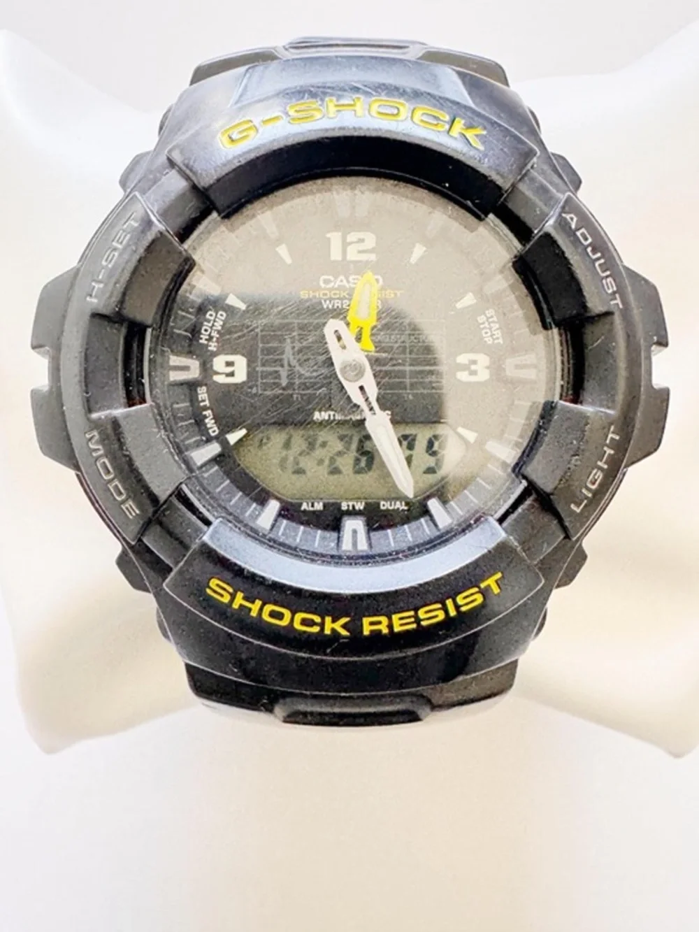 Casio G-Shock Men’s Ana-Digi Watch Black Yellow Shock Resist 44mm Working